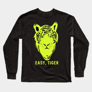 Easy Tiger Tiger's Face Graphic Long Sleeve T-Shirt